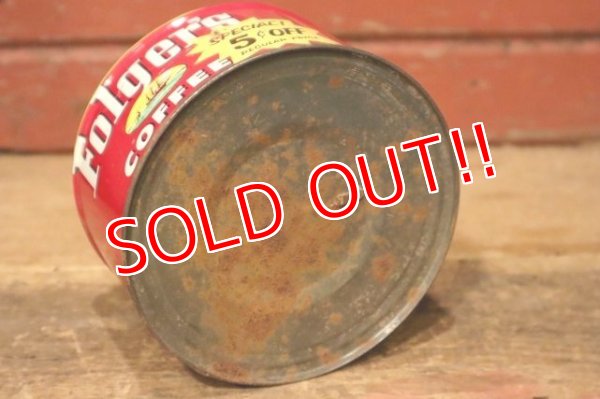 画像7: dp-231016-14 Folger's COFFEE / Vintage Tin Can
