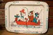 画像1: ct-231012-01 Hanna-Barbera Characters / 1960's Tin Holding Kid's Table