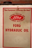 画像2: dp-231012-10 Ford / 1960's-1970's FORD HYDRAULIC OIL ONE U.S. QUART CAN