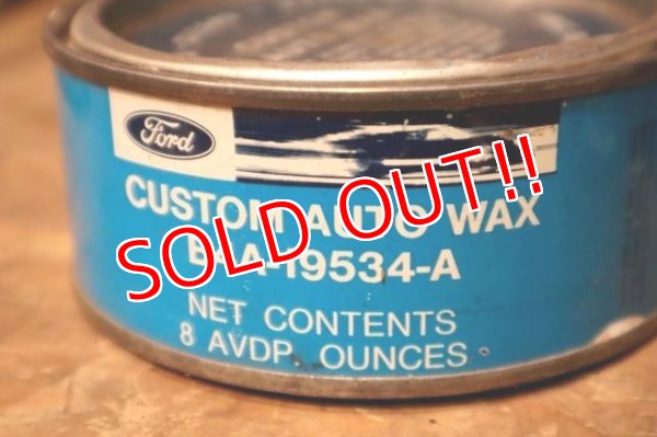 画像2: dp-231012-87 Ford / 1966 CUSTOM AUTO WAX 8 OZ. CAN