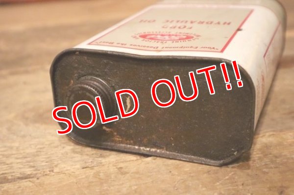 画像6: dp-231012-10 Ford / 1960's-1970's FORD HYDRAULIC OIL ONE U.S. QUART CAN