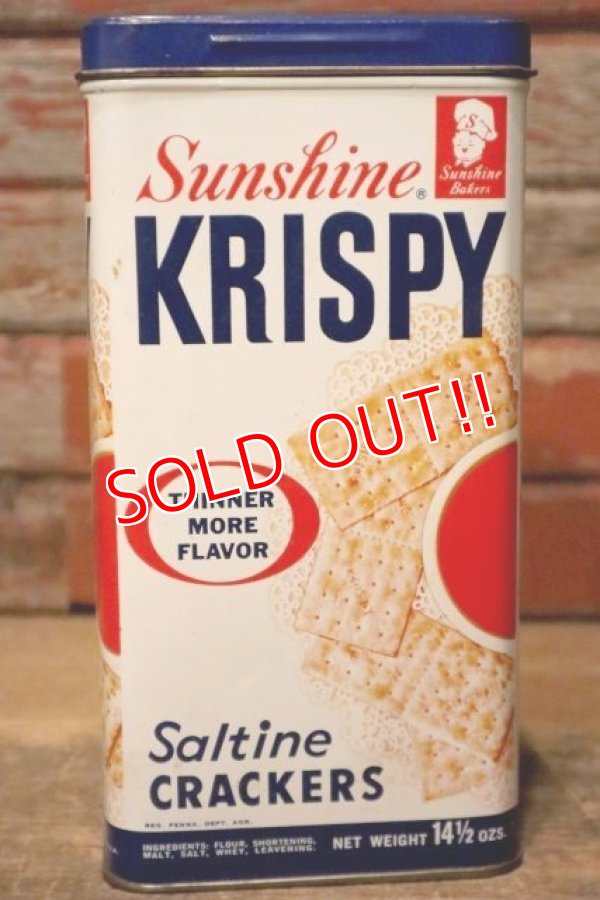 画像2: dp-231016-31 Sunshine / 1970's KRISPY Crackers Can