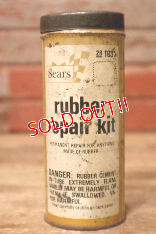 画像1: dp-231016-65 Sears rubber repair kit / Vintage Tin Can