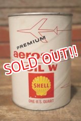 画像: dp-231012-71 SHELL / PREMIUO aeroshell OIL W U.S. ONE QUART MOTOR OIL CAN