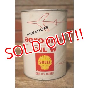 画像: dp-231012-71 SHELL / PREMIUO aeroshell OIL W U.S. ONE QUART MOTOR OIL CAN