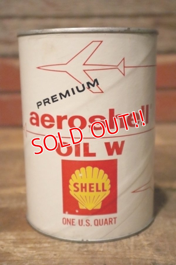 画像1: dp-231012-71 SHELL / PREMIUO aeroshell OIL W U.S. ONE QUART MOTOR OIL CAN