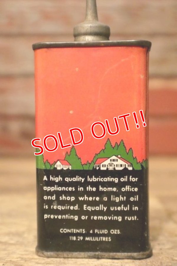 画像3: dp-231012-02 TEXACO / 1940's HOME LUBRICANT Handy Oil Can