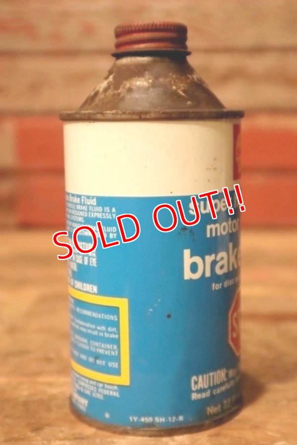 画像4: dp-231012-100 SHELL 1960's super heavy duty motor vehicle brake fluid can