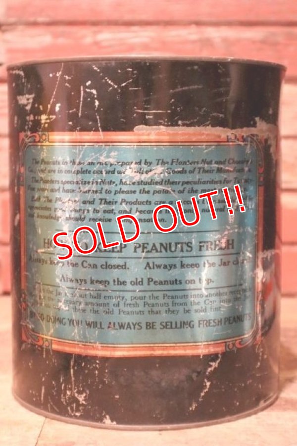 画像5: dp-231101-08 PLANTERS / MR.PEANUT PENNANT SALTED PEANUT 1920's Tin Can