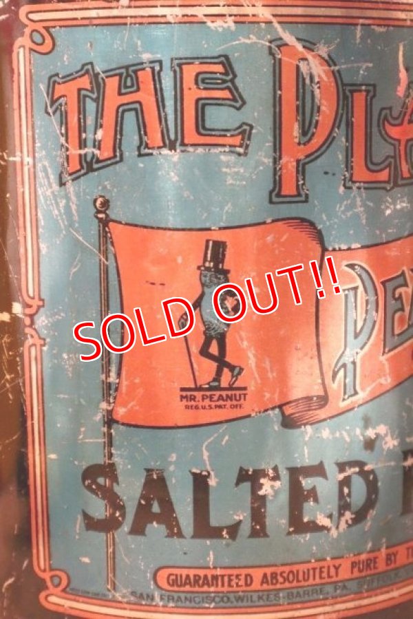 画像2: dp-231101-08 PLANTERS / MR.PEANUT PENNANT SALTED PEANUT 1920's Tin Can