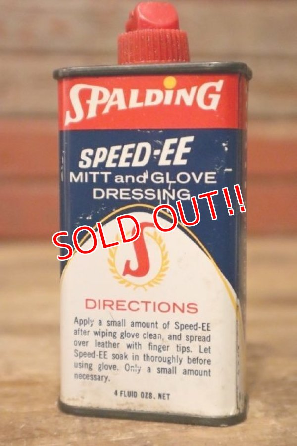 画像3: dp-231101-22 SPALDING / 1970's SPEED-EE Baseball Mitt & Glove Dressing Handy Can