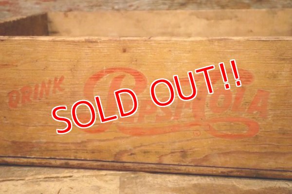 画像2: dp-231101-07 PEPSI-COLA / 1940's-1950's Wood Box