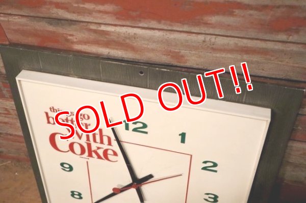 画像9: dp-231012-139 Coca-Cola / 1960's Wall Clock "things go better with Coke"