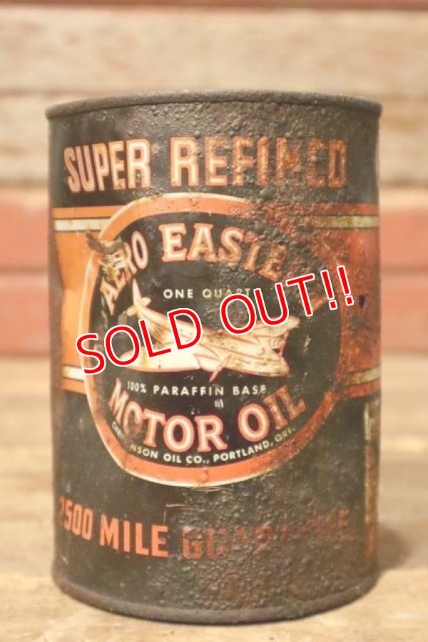 画像3: dp-231012-46 SUPER REFINED / AERO EASTERN MOTOR OIL One U.S. Quart Can