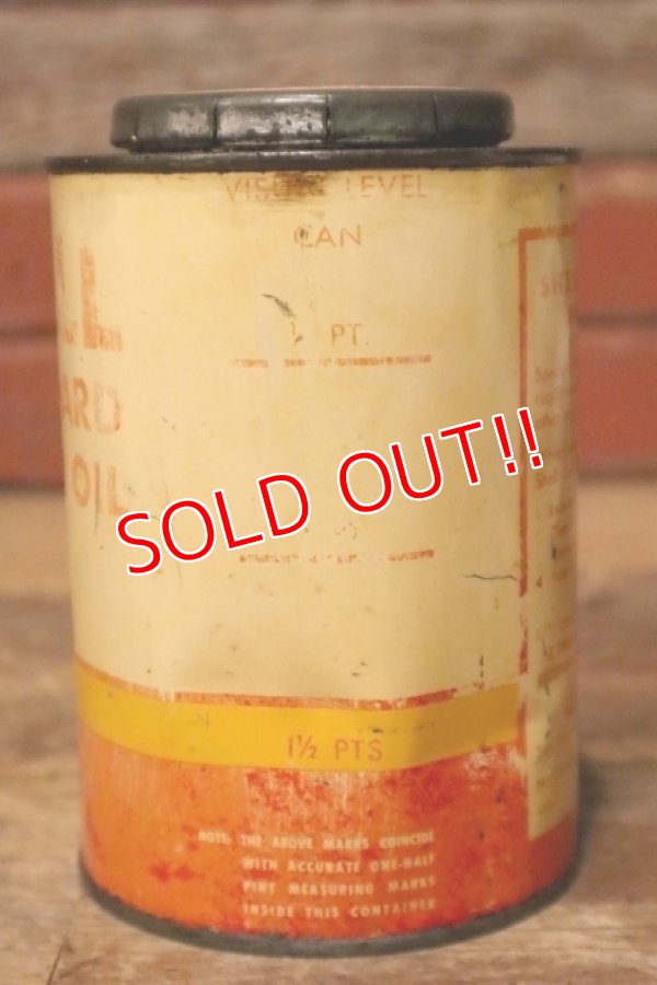 画像4: dp-231012-60 SHELL / 1950's OUTBOARD MOTOR OIL SAE40 One Quart Can
