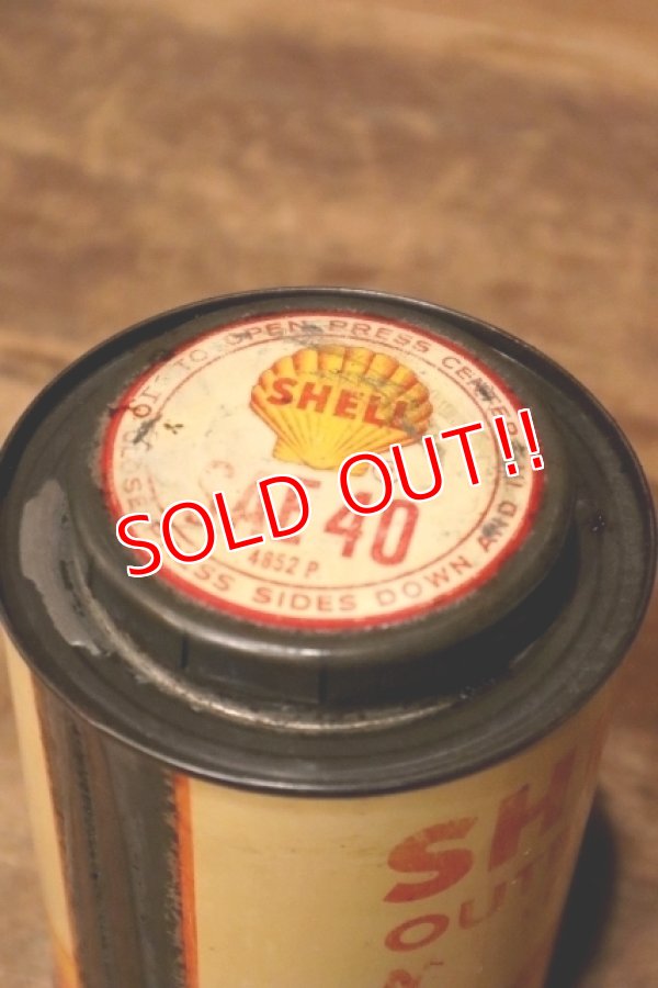 画像6: dp-231012-60 SHELL / 1950's OUTBOARD MOTOR OIL SAE40 One Quart Can