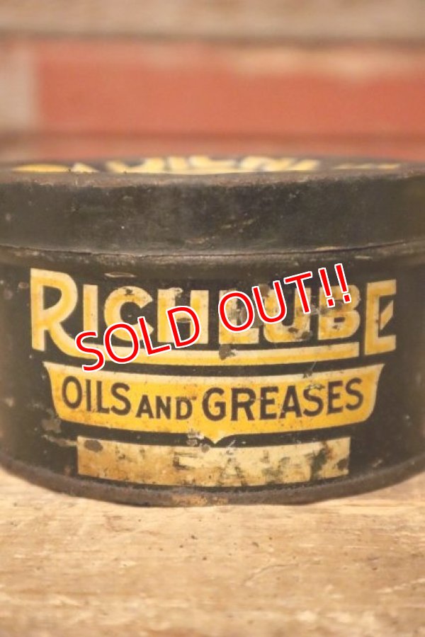 画像2: dp-231012-44 RICHFIELD OIL CO. / 1920's-1930's RICHLUBE OILS AND GREASES 1 LB CAN