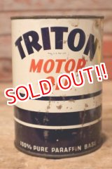 画像: dp-231012-40 UNION OIL COMPANY / 1930's TRITON MOTOR OIL One U.S. Quart Can