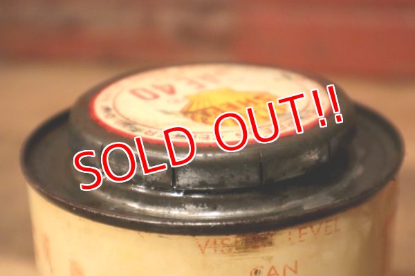 画像7: dp-231012-60 SHELL / 1950's OUTBOARD MOTOR OIL SAE40 One Quart Can