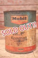 画像: dp-231012-07 Mobil / 1960's M&F Enamel ACCCENT RED Can