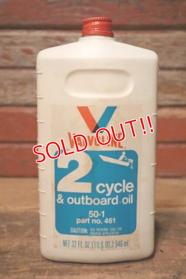 画像1: dp-231016-82 VALVOLINE / 2 Cycle & Outboard Oil Plastic Bottle