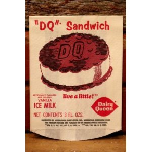 画像: dp-231001-26 Dairy Queen / 1960's "DQ" Sandwich Paper Bag (B)