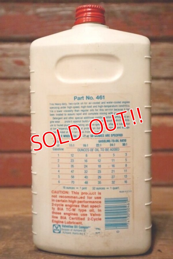 画像3: dp-231016-82 VALVOLINE / 2 Cycle & Outboard Oil Plastic Bottle