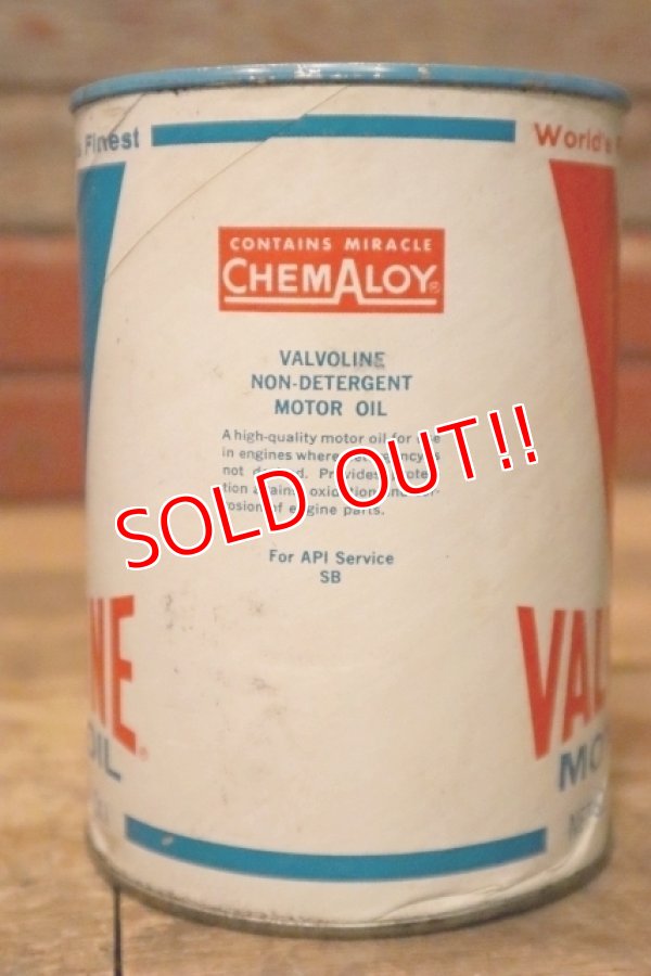 画像5: dp-230901-120 VALVOLINE / U.S. ONE QUART MOTOR OIL CAN