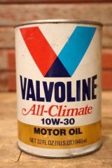 画像: dp-230901-120 VALVOLINE / All-Climate 10W-30 U.S. ONE QUART MOTOR OIL CAN