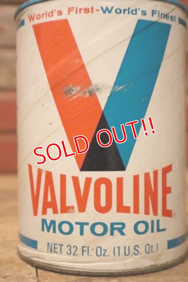 画像3: dp-230901-120 VALVOLINE / U.S. ONE QUART MOTOR OIL CAN