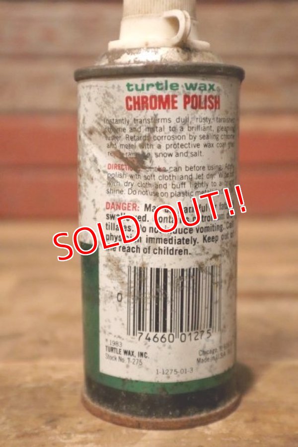 画像4: dp-231012-132 Turtle Wax / 1983 CHROME POLISH and RUST REMOVER CAN