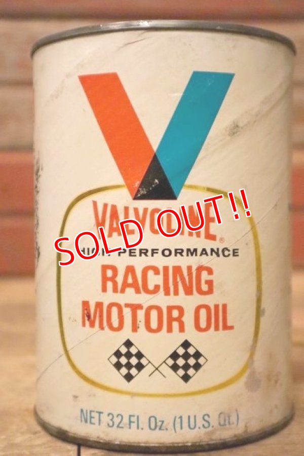 画像2: dp-230901-120 VALVOLINE / U.S. ONE QUART RACING MOTOR OIL CAN