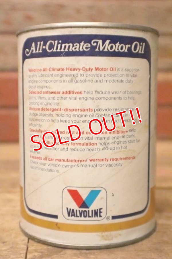 画像4: dp-230901-120 VALVOLINE / All-Climate 10W-30 U.S. ONE QUART MOTOR OIL CAN