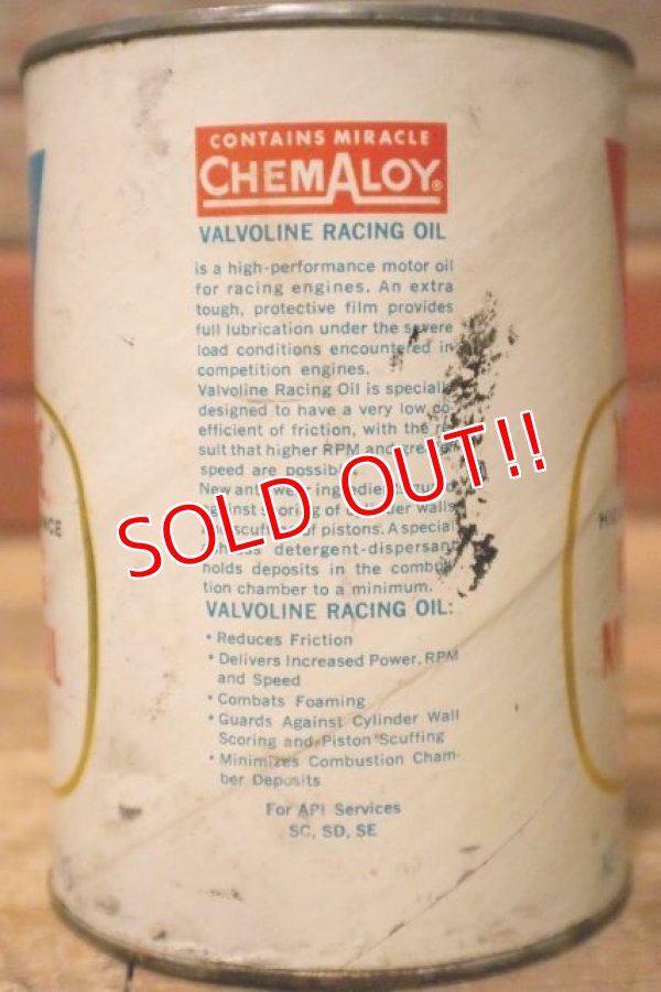 画像4: dp-230901-120 VALVOLINE / U.S. ONE QUART RACING MOTOR OIL CAN
