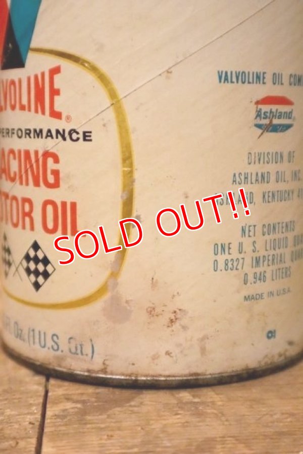 画像3: dp-230901-120 VALVOLINE / U.S. ONE QUART RACING MOTOR OIL CAN
