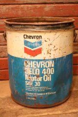画像: dp-231101-09 Chevron / 1970's-1980's CHEVRON DELO 400 Motor Oil U.S. FIVE GALLONS CAN