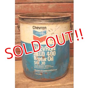 画像: dp-231101-09 Chevron / 1970's-1980's CHEVRON DELO 400 Motor Oil U.S. FIVE GALLONS CAN