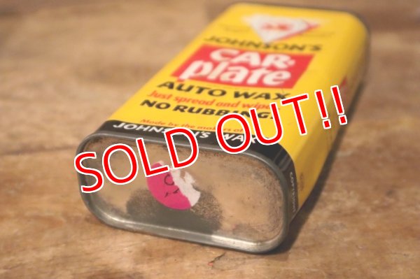 画像7: dp-231101-01 JOHNSON'S / car plate AUTO WAX Can