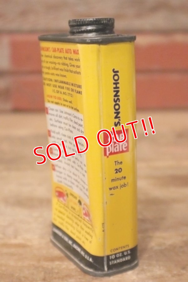 画像5: dp-231101-01 JOHNSON'S / car plate AUTO WAX Can