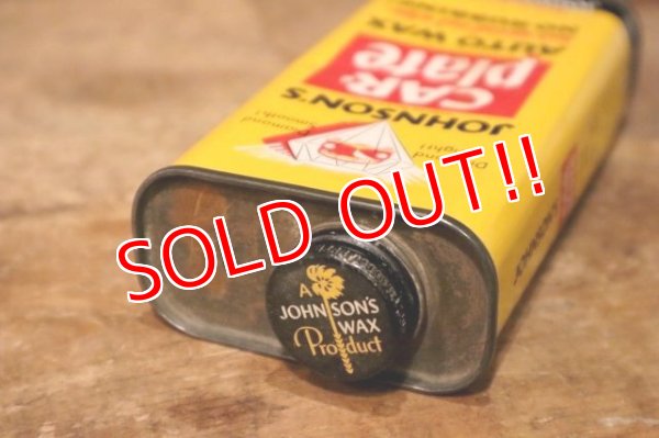 画像6: dp-231101-01 JOHNSON'S / car plate AUTO WAX Can