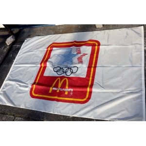 画像: dp-231101-26 McDonald's / 1980's Los Angels Olympic Nylon Flag