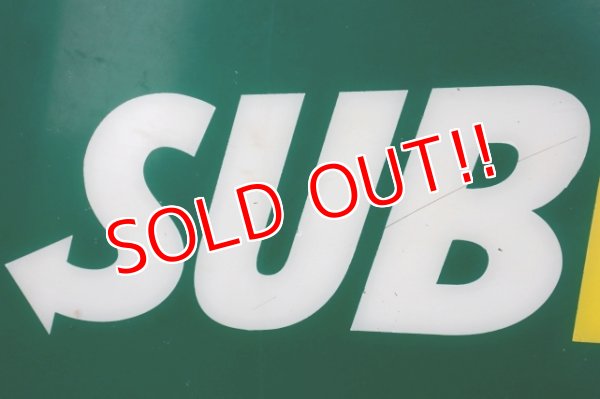 画像2: dp-230901-159 SUBWAY / Plastic Store Sign