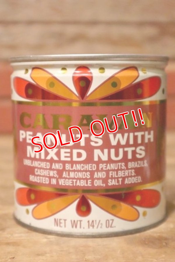 画像1: dp-231016-13 CARAVAN / PEANUTS WITH MIXED NUTS Tin Can
