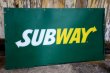 画像1: dp-230901-159 SUBWAY / Plastic Store Sign