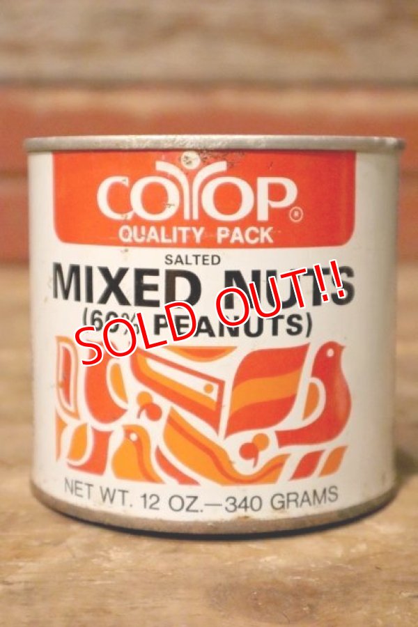 画像1: dp-231016-12 COOP / SALTED MIXED NUTS Tin Can 