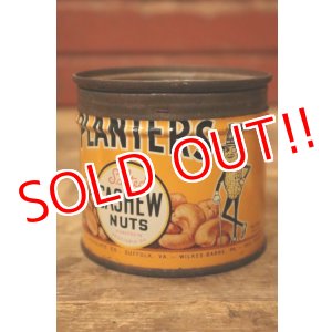 画像: ct-231206-05 PLANTERS / MR.PEANUT 1930's-1940's Salted CASHEW NUTS Can
