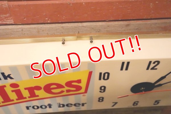 画像9: dp-231012-28 Hires root beer / 1960's Lighted Sign Clock