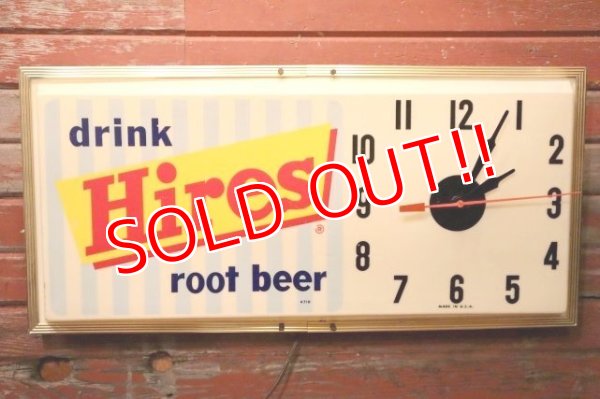 画像4: dp-231012-28 Hires root beer / 1960's Lighted Sign Clock
