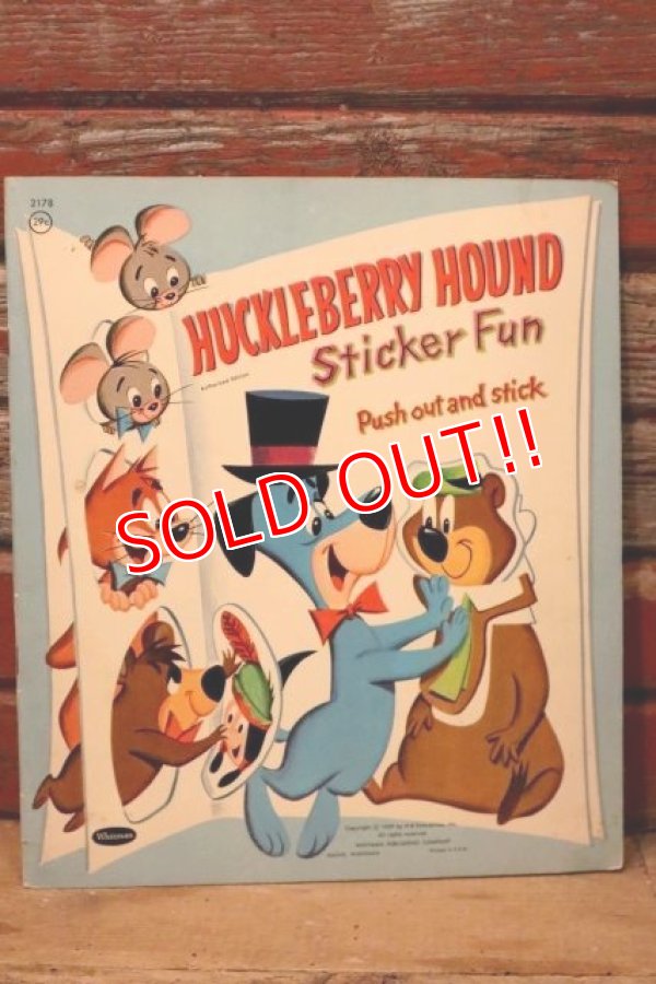 画像1: ct-231001-53 Huckleberry Hound / Whitman 1959 Sticker Fun Book