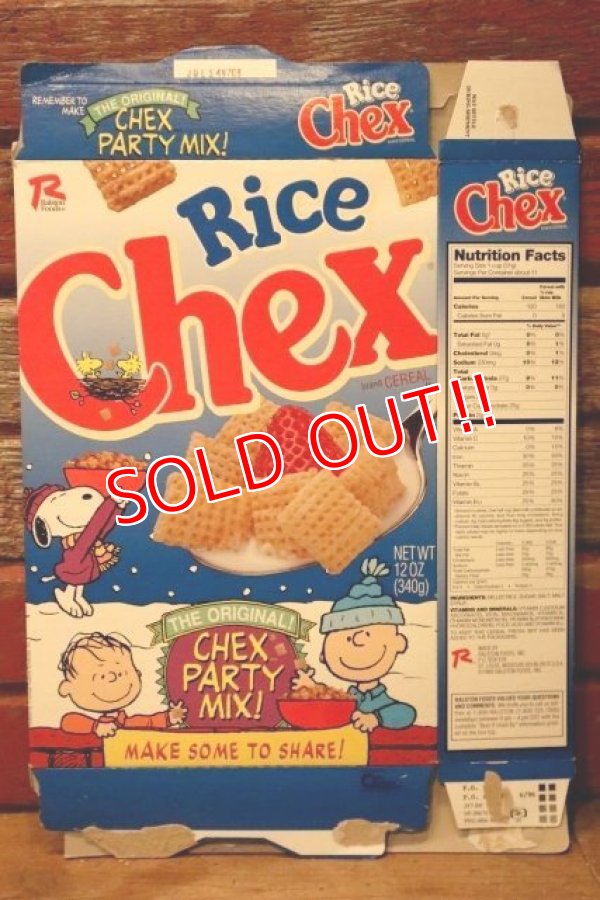 画像1: ct-231101-21 PEANUTS / Chex 1990's Cereal Box (G)